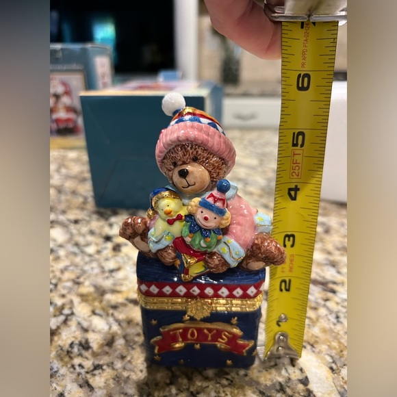 Vtg. Traditions Christmas Teddy Bear Keepsake Box - Picture 11 of 14